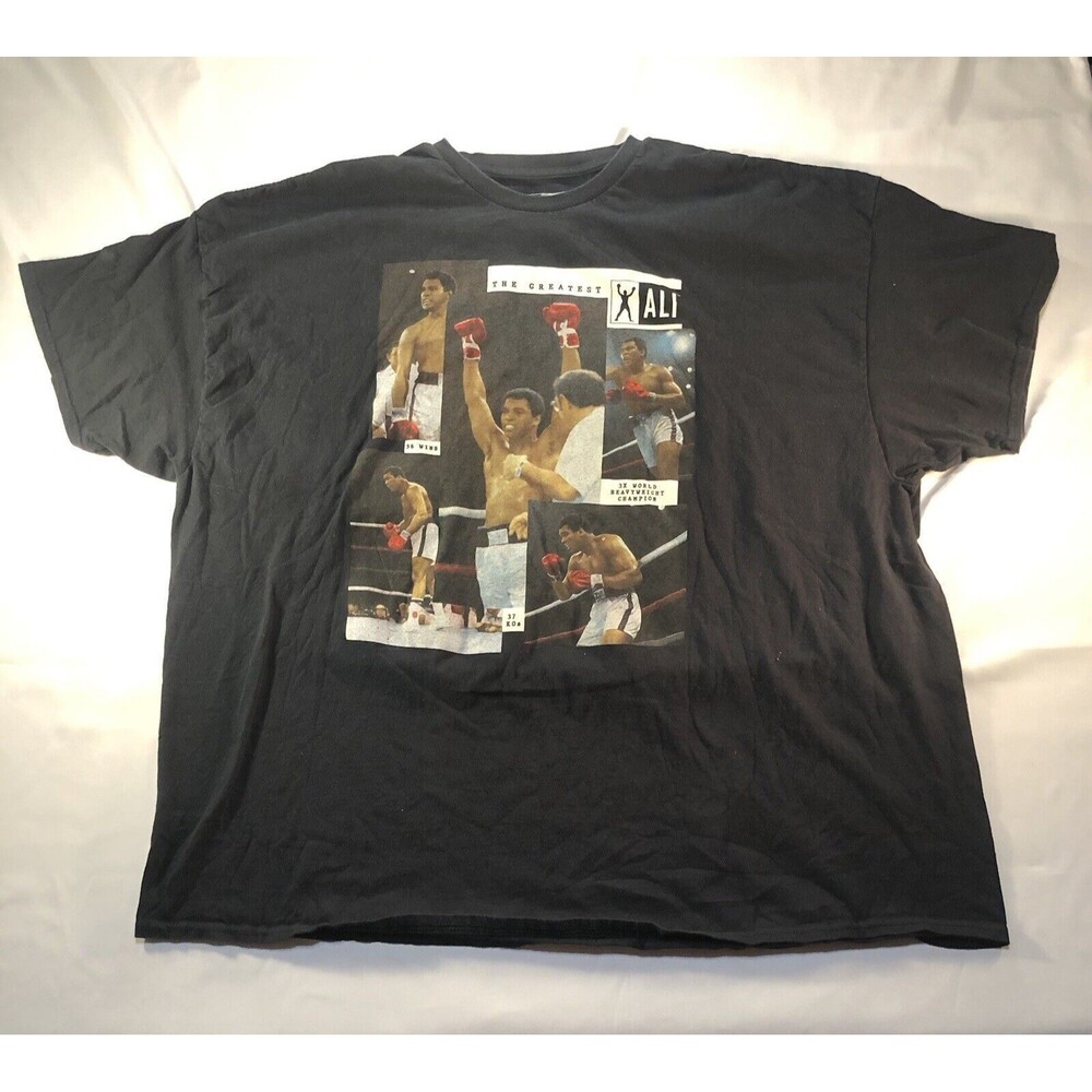 Muhammad Ali Men’s Boxing Tee Shirt Size 5XL Black